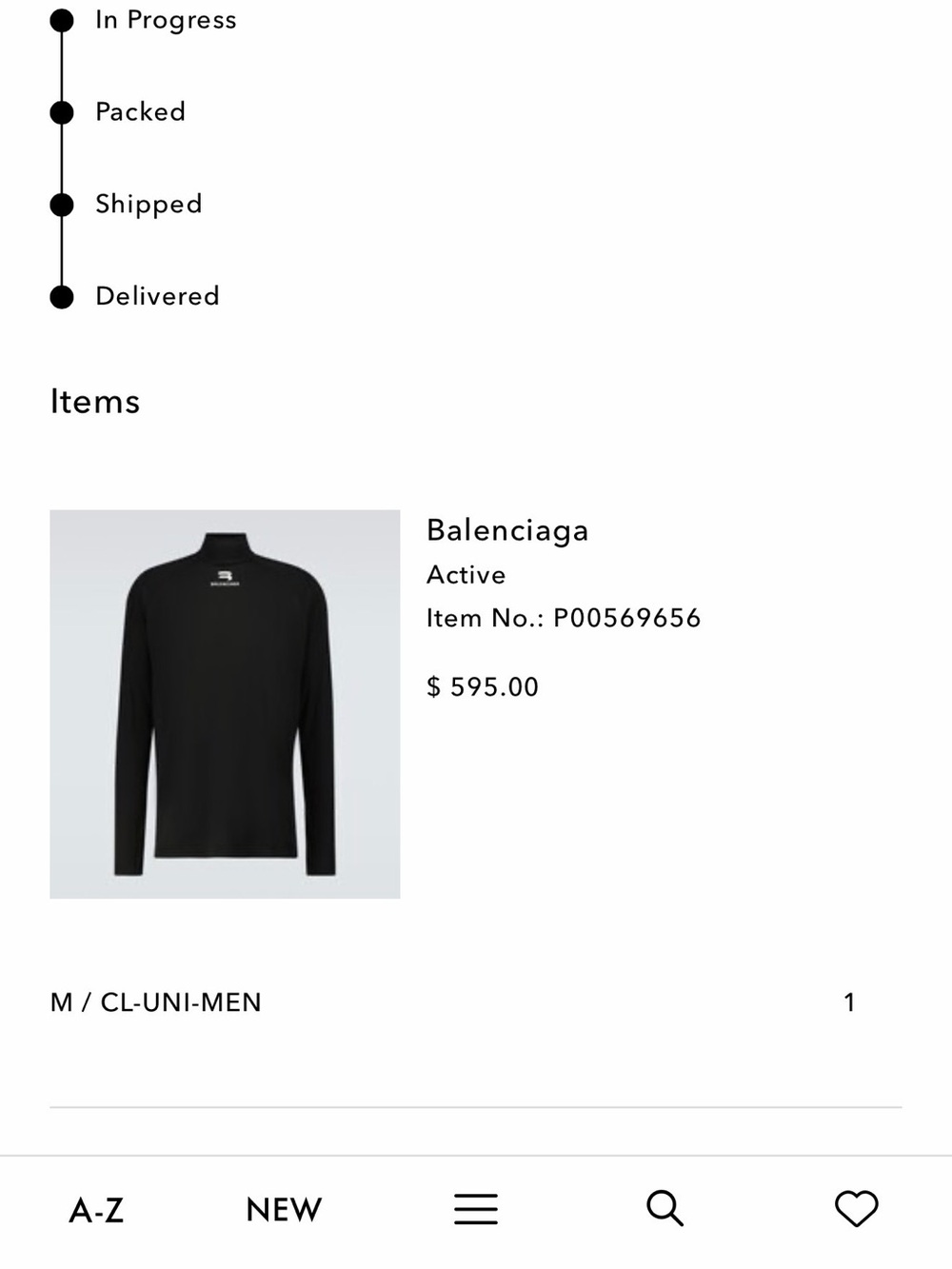 Balenciaga Men's Black Long-Sleeve Mock Neck Active Jersey Logo Top Size Medium